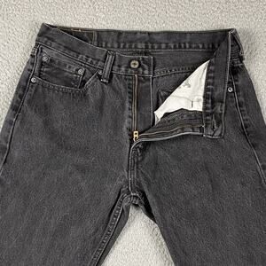Levi’s 505 Regular Straight Fit Jeans Men’s 32x32 Fit (32x30) Black